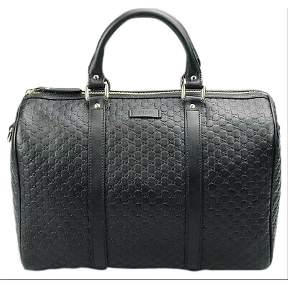 Boston Medium Black Leather Cross Body Bag